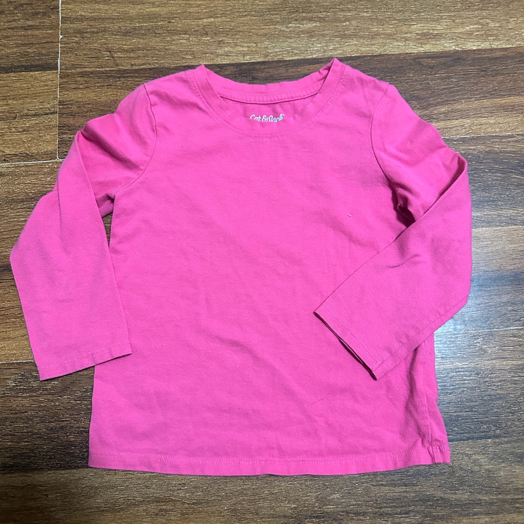 Cat & Jack Vibrant Pink Long Sleeve Tee